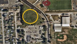 Bird's eye view of site