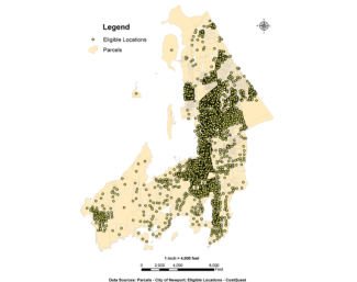 Map of Newport BSLs