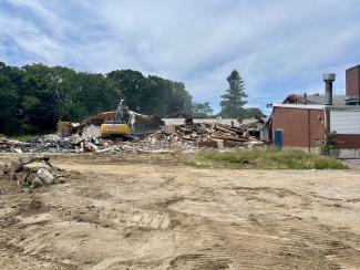 demolition is ongoing