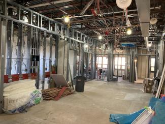 mid-renovation