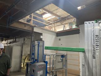 mid-renovation